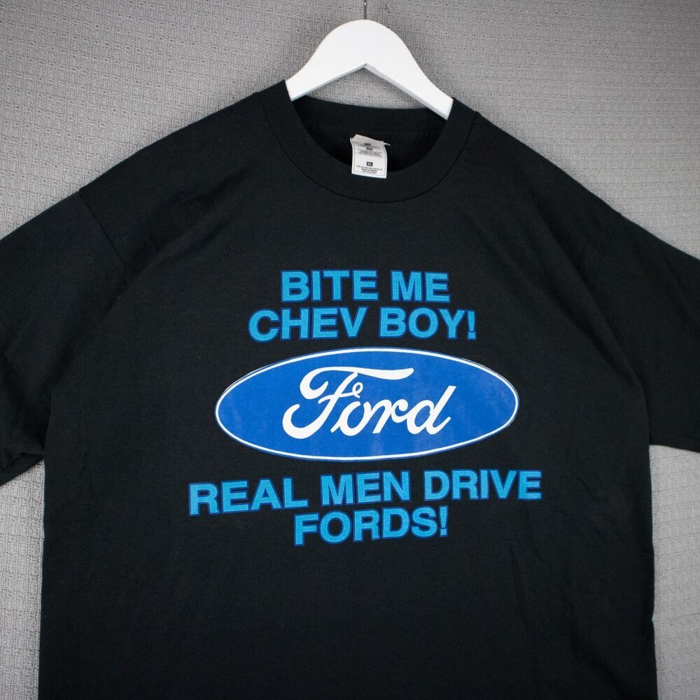 Ford 1990s Vintage Single Stitch "REAL MEN DRIVE FORDS" Tee - Picture 3 of 8